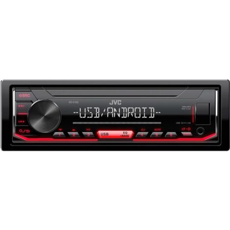 Autoradio rouge JVC KDX-162 (1/2)