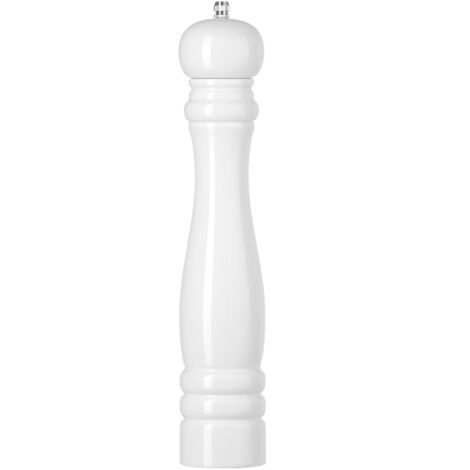 Moulin à sel en bois, blanc, diamètre. 60 x 315 mm - Hendi 469590 (1/2)