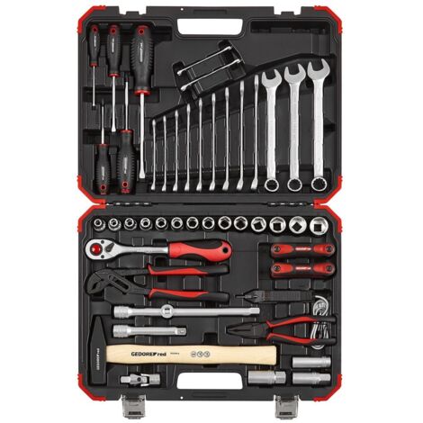 Gedore – Clé à douille 1/2" 61 pièces – Ensemble complet avec douilles métriques et accessoires – Pour travaux de montage et maintenance (1/5)