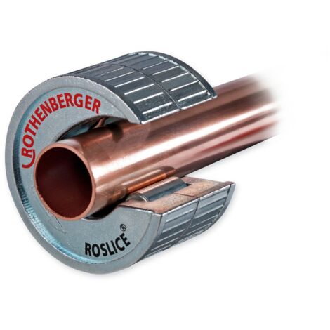 Rothenberger – Coupe-tubes 12 mm pour cuivre – Coupe rapide sans effort – Format compact pour accès difficile – Surface antidérapante