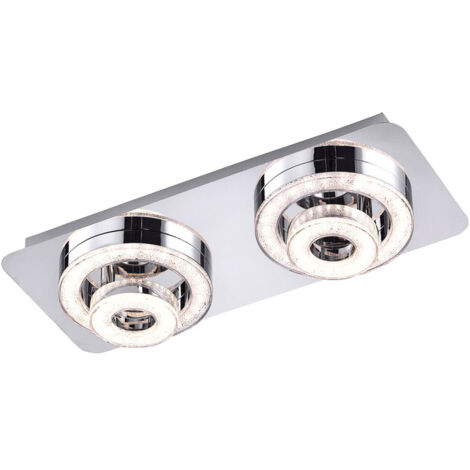 Spots de plafond LED chrome salon salle à manger éclairage cristal design spots pivotants LeuchtenDirekt 14521 -17 (1/5)