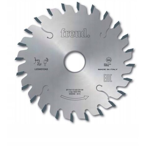 Scie à rainurer trapézoïdale Freud 120x22x24Z / 2,8 - 4,0 mm (1/3)
