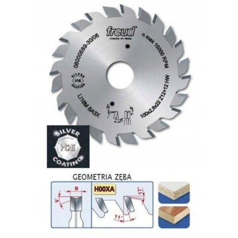 Outil de pliage et de rainage Freud pour carton 125x20x12+12 (1/3)