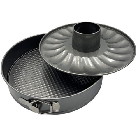 Moule à gâteau de 28 cm avec fond remplaçable et cheminée E-8046 (1/5)