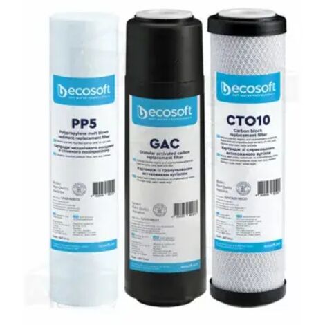 Ensemble de cartouches filtrantes Ecosoft CHV3ECO RO. Kit de six mois. (1/3)
