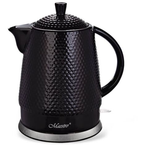 Bouilloire électrique en céramique Maestro 1,5 l 1500 W noire (1/2)