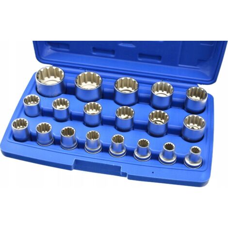 Jeu de 19 douilles à douze pans 8-32 mm (boîte) (10) (1/3)