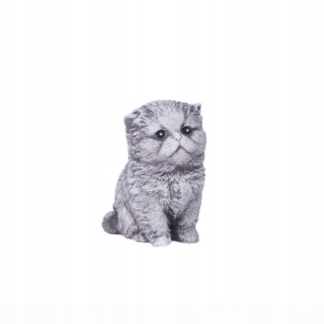 Figurine de jardin Sculpture Chat gris (1/2)