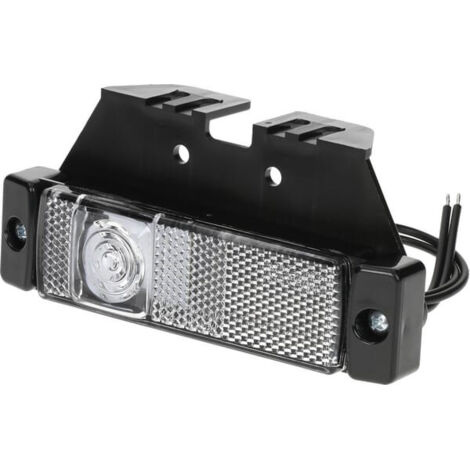 Feu de position à LED rectangulaire, 12/24 V avec câble et support Kramp LA30143 (1/5)