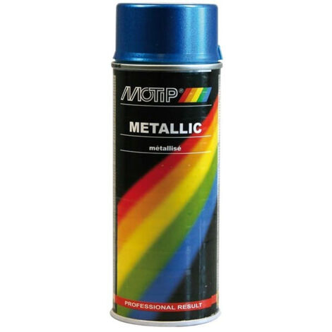 PEINTURE BLEUE METALLISE AEROSOL 400ML MOTIP (1/3)