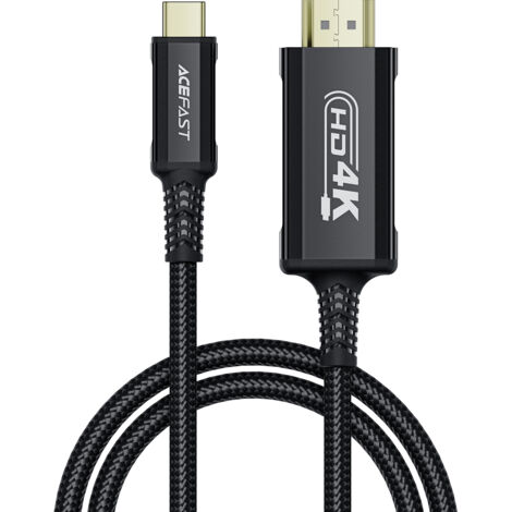 Câble audio-vidéo USB-C - HDMI 4K 60 Hz HDR 1,8 m - noir (1/5)