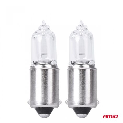Ampoules halogènes H6W 12V 6W BAX9S, lot de 2, blister amio-03355 (1/5)