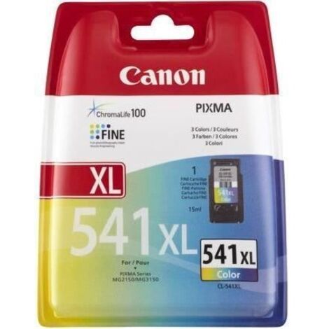 Canon Cartouche d'encre CL-541 XL grande capacité Couleur, emballage carton (CL541XL) (1/5)