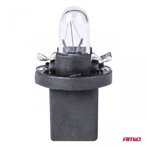 Ampoules halogènes T5 B8.5D 12V BAX1.2W (lot de 10) amio-03371 (1/5)