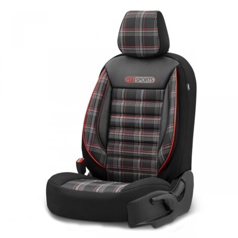 Housses de siège auto universelles Otom GTI sport 801 – Couture certifiée airbag – Tissus d'ameublement de haute qualité – Protection contre saleté et abrasion – Tresice France (1/5)