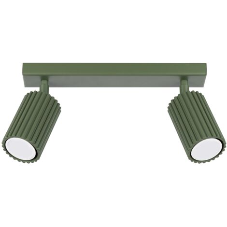 Plafonnier carbone 2 vert olive (1/5)