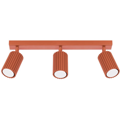 Plafonnier en carbone 3L ocre rouge (1/5)