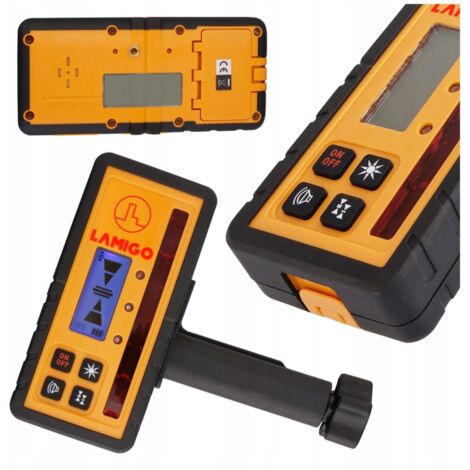 Récepteur laser pour lasers rotatifs avec laser rouge Lamigo RC-600 (1/5)