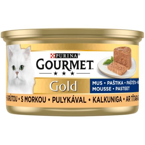 Mousse pour chat Gourmet Gold à la dinde 85 g (1/2)