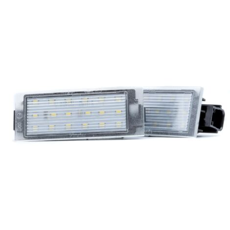 Éclairage de plaque d'immatriculation à LED 6000 K Blanc froid 12 V CANBUS pour Renault Clio Kangoo Laguna Megane Twingo (1/5)