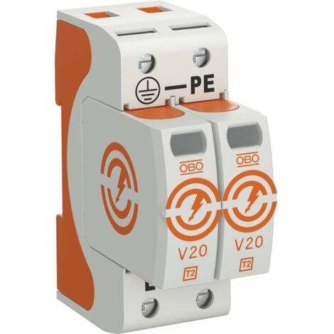 Parafoudre type T2 2P 20 kA 280 V V20-2-280 5095162 (1/2)