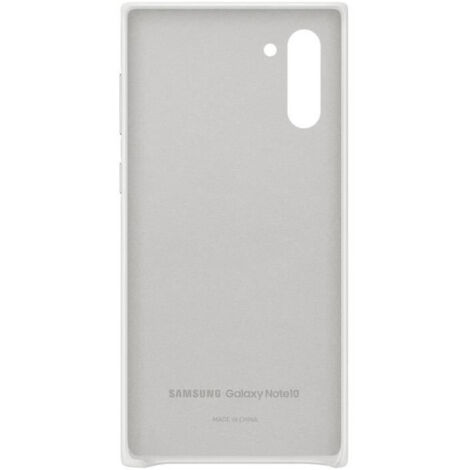 Étui Samsung Galaxy Note 10 en cuir blanc (1/4)