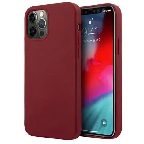 Coque rigide en silicone rouge pour iPhone 12 Mini (1/4)