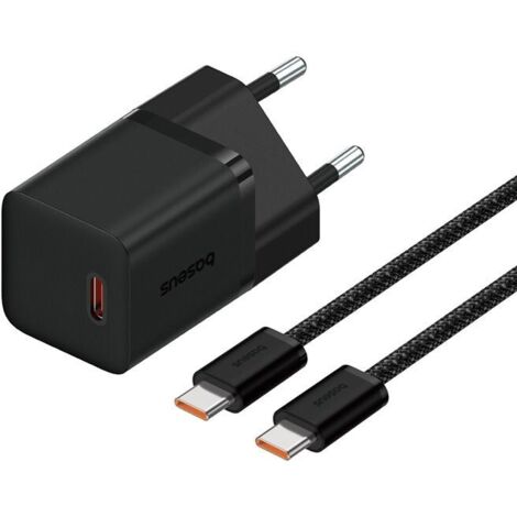 Chargeur secteur Baseus P10110902113-01 USB-C GaN5 mini 30 W Noir (1/5)