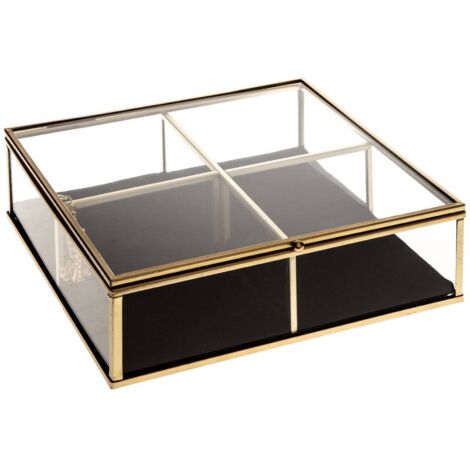 Boîte à bijoux Gold doré 20x6cm - Atmosphera créateur d'intérieur (1/2)