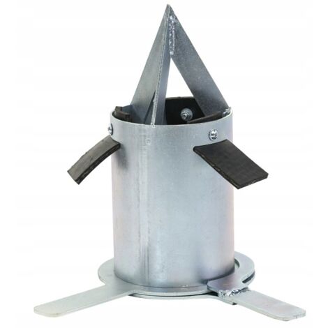Robinet de vidange pour big bags – Acier inoxydable galvanisé – Hauteur 255mm, diamètre 109mm – Pour engrais et céréales