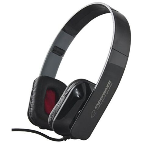 Casque audio EH143K Esperanza Aruba, prise jack noire (1/3)