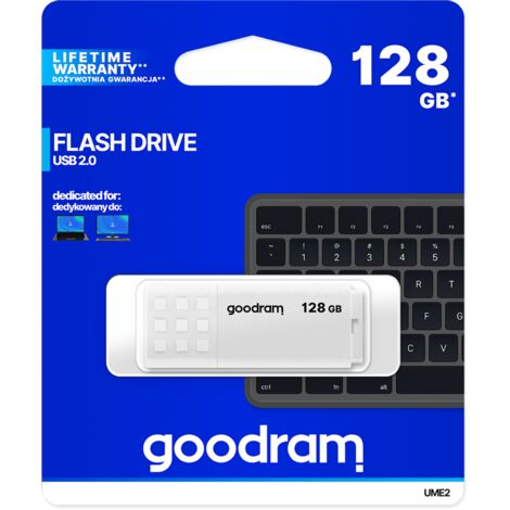 Clé USB Goodram 2.0 128 Go blanche (1/2)