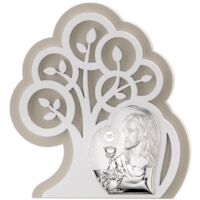 Image de la Sainte Communion, souvenir en argent de la première communion avec gravure Taille: 14x15,5 cm UGS : VL81402/1L