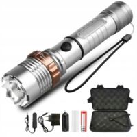PUISSANTE TORCHE MILITAIRE MULTIFONCTIONNELLE 5x LED CREE