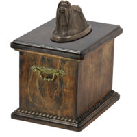 Shih Tzu, Shi tsu, Shi-Tzu, Szi-cu, Szitzu - urne pour cendres de chien, urne avec statuette, urne élégante de style classique de la marque Art-Dog