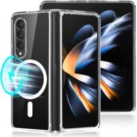Coque magnétique MagSafe pour Samsung Galaxy Z Fold 5 5G, transparente