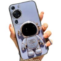 Coque Astronaut 3D avec béquille pour Huawei P60 / P60 Pro, bleu