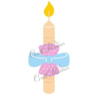 Ensemble de matrices pour bougies de baptême