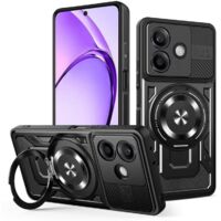 Étui rotatif SpotGSM Armor MagSafe pour Oppo A5 Pro 5G, noir