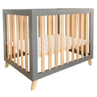 Parc bébé gris Lit bébé 100x70 cm + matelas GRATUIT
