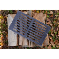 Grille de barbecue en fonte 33 x 19 cm – Compatible avec appareils à bois et barbecue à gaz – Épaisseur 0,5-1,2 cm – Poids 2,2 kg