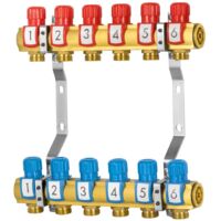 COLLECTEUR AVEC 11 CIRCUITS DE VANNES DE RÉGULATION