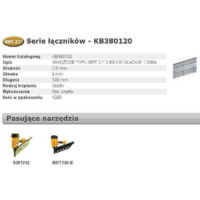 Clous Boschitch BRT21 3,80 x 120 mm, 1 288 pièces, KB380120