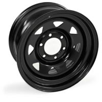 Jante en acier noir 17x8 – 6 boulons 6x139,7 – Décalage ET 0 – Diamètre du moyeu 106mm – Pour Toyota Hilux et Prado