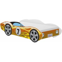 Lit enfant Car CORVETTA 140x70 JAUNE