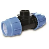 Té PE avec filetage 63-6/4\' M-63 BLUE SEAL PN16