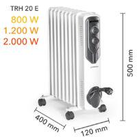 Radiateur Bain D'huile électrique Intelligent - Choix De Finitions Et De Puissances Ecoso Kylo 142573