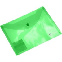Chemise enveloppe transparente TITANUM A5 - verte, pour documents