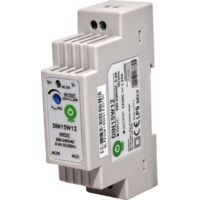 DIN15W12 : Alimentation sur rail DIN 12 V/1,25 A, boîtier plastique, type à gradins