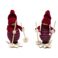 C96207 Pendentif décoratif mascotte de Noël homme sur ski
